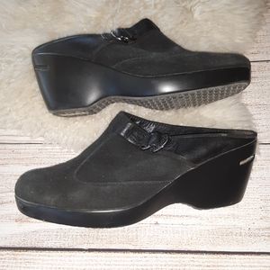 Cole Haan Nike Air Black Suede Mules